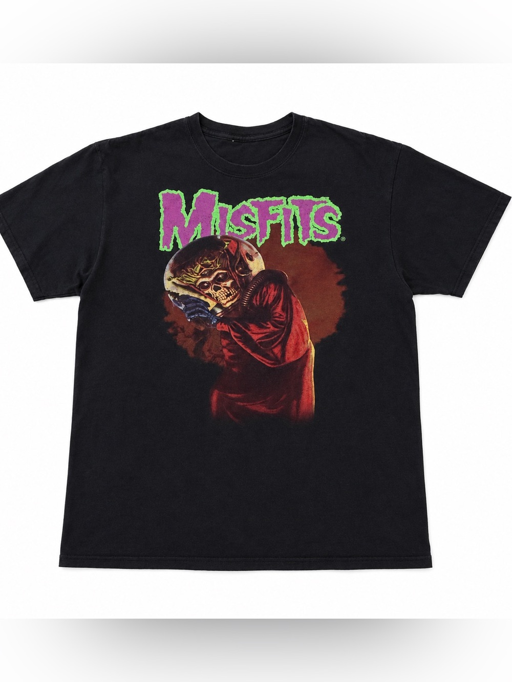 Vintage MISFITS MARTIAN HORROR PUNK BAND TSHIRT UNISEX BLACK SKULL GRAPHIC TEE